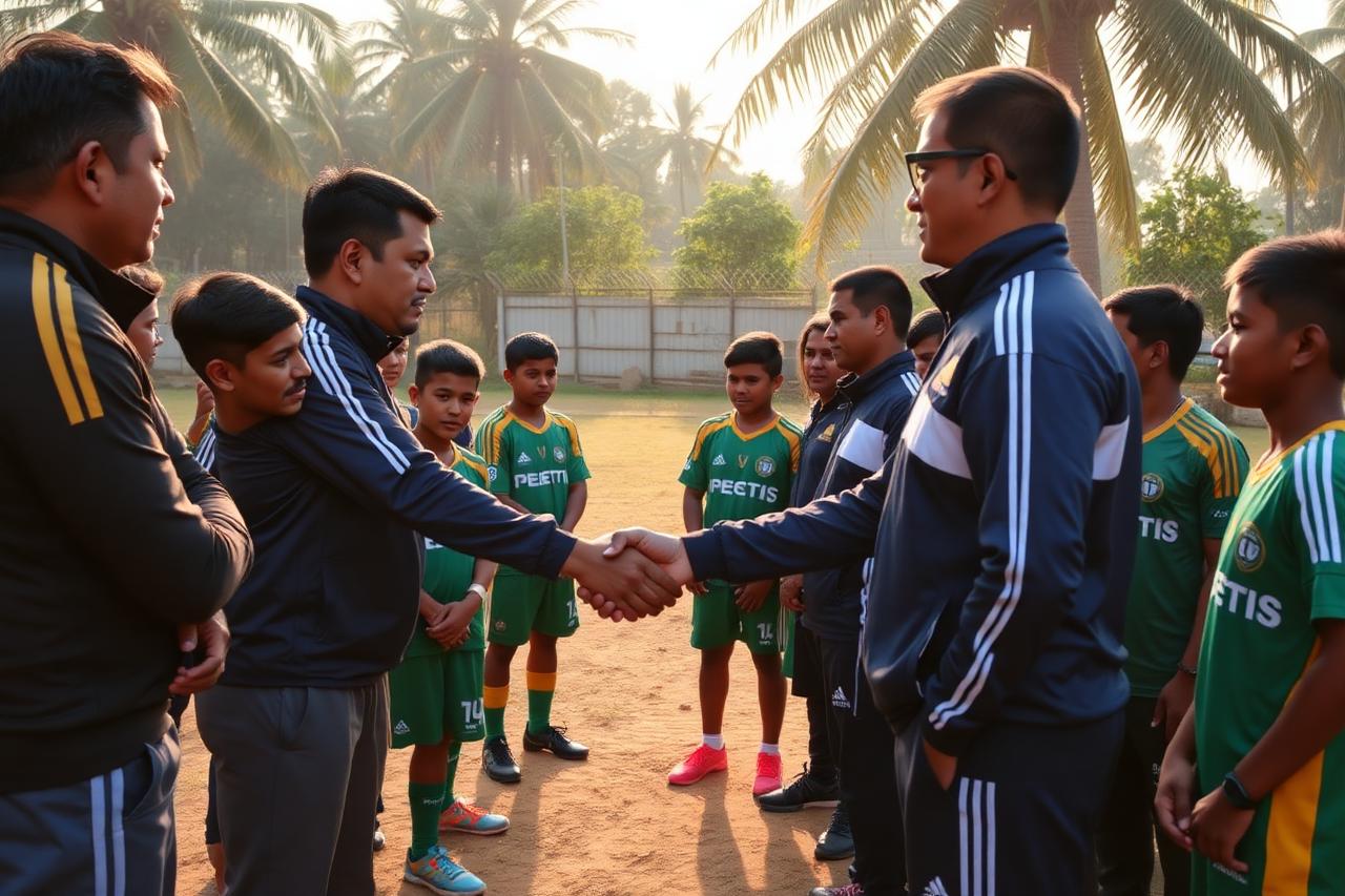 Technical Partner delegation with academy players